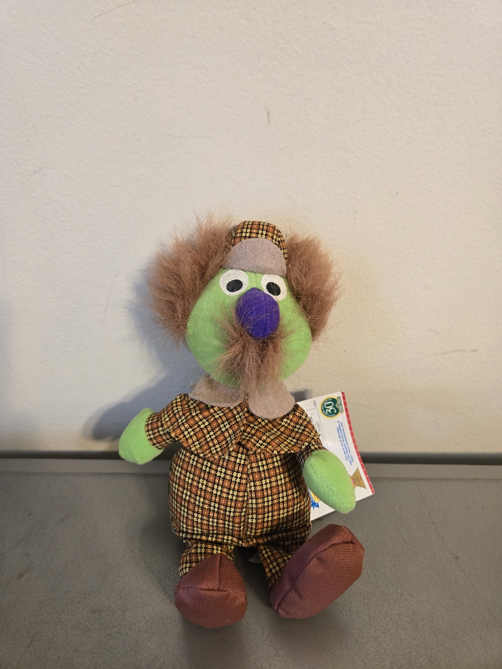 Vintage 1997 Tyco Sesame Street Beans Sherlock Hemlock 8" Plush Toy